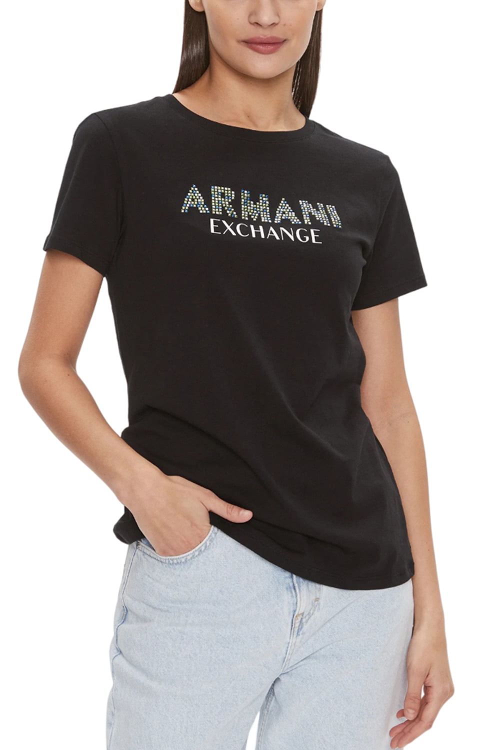 Γυναικεία Μπλούζα ARMANI EXCHANGE 3DYT13YJ8QZ-1200 Μαύρο