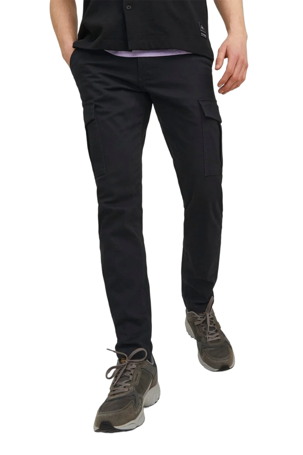 Ανδρικό Παντελόνι Jack & Jones 12182538-BLACK Μαύρο