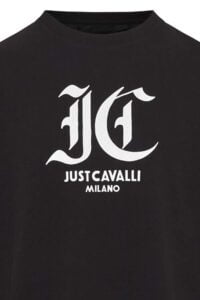 Ανδρική Μπλούζα JUST CAVALLI 76OAHG00CJ318-899 Μαύρο