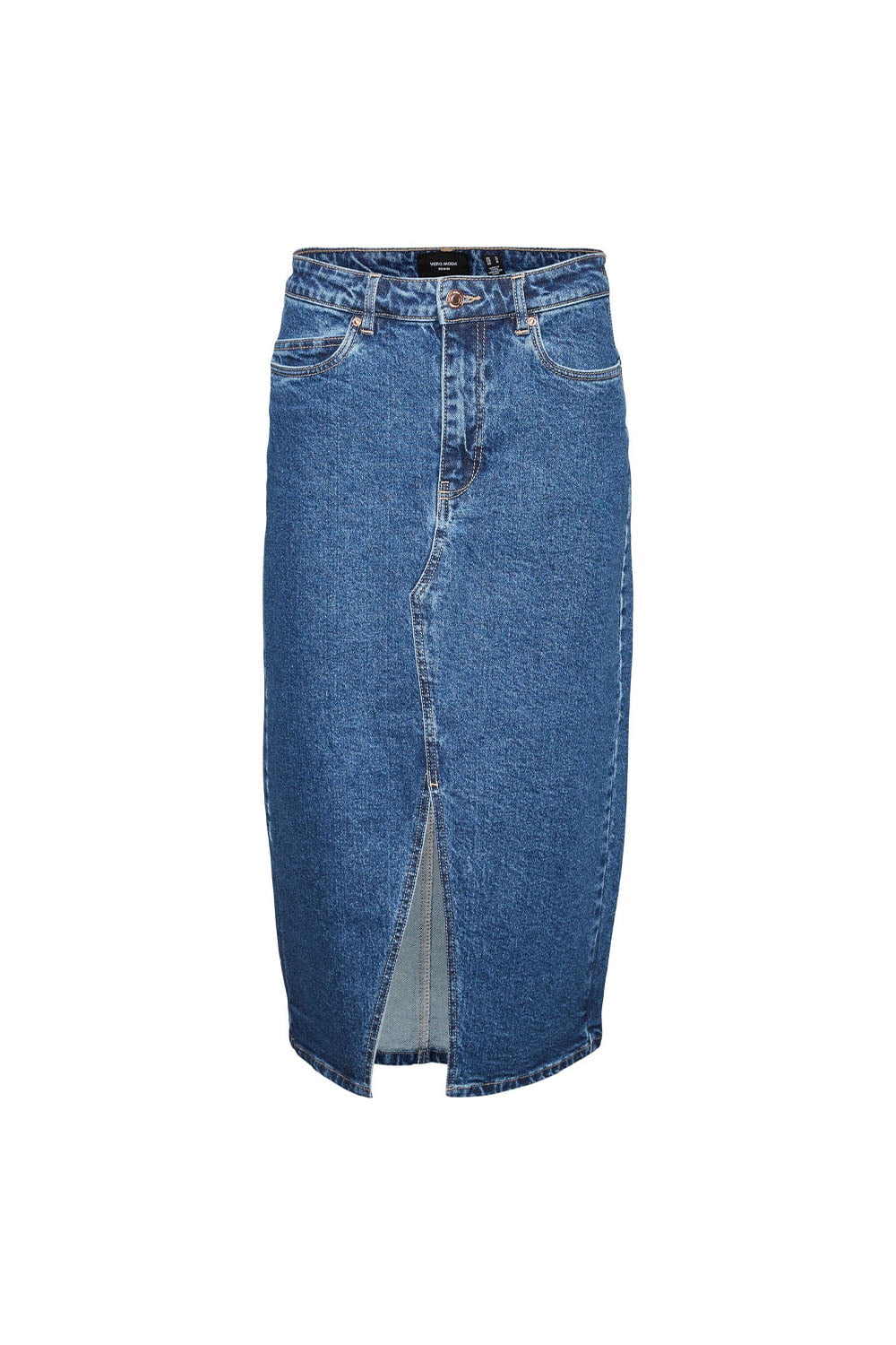 Γυναικεία Φούστα VERO MODA 10295731-Medium Blue Denim Τζιν Σκούρο