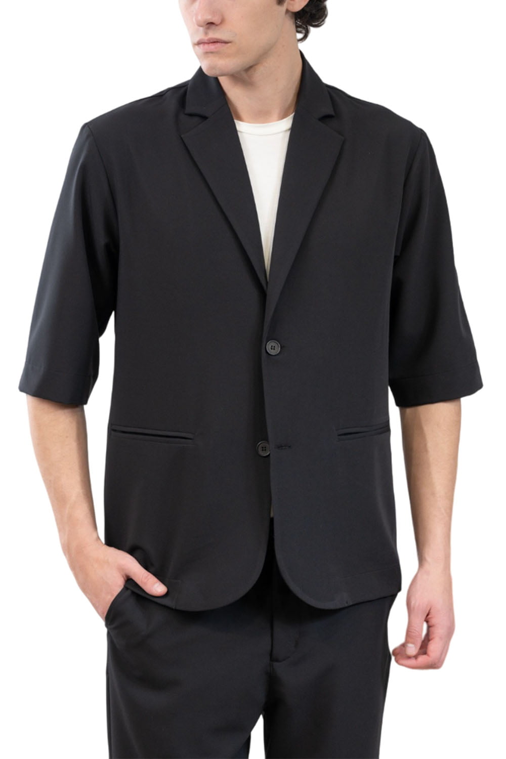 Ανδρικό Overshirt Πουκάμισο VITTORIO ARTIST 300-24-DAMIANN-Black Μαύρο