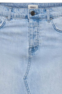 Γυναικεία Φούστα ONLY 15250946-Light Blue Denim Τζιν Ανοιχτό