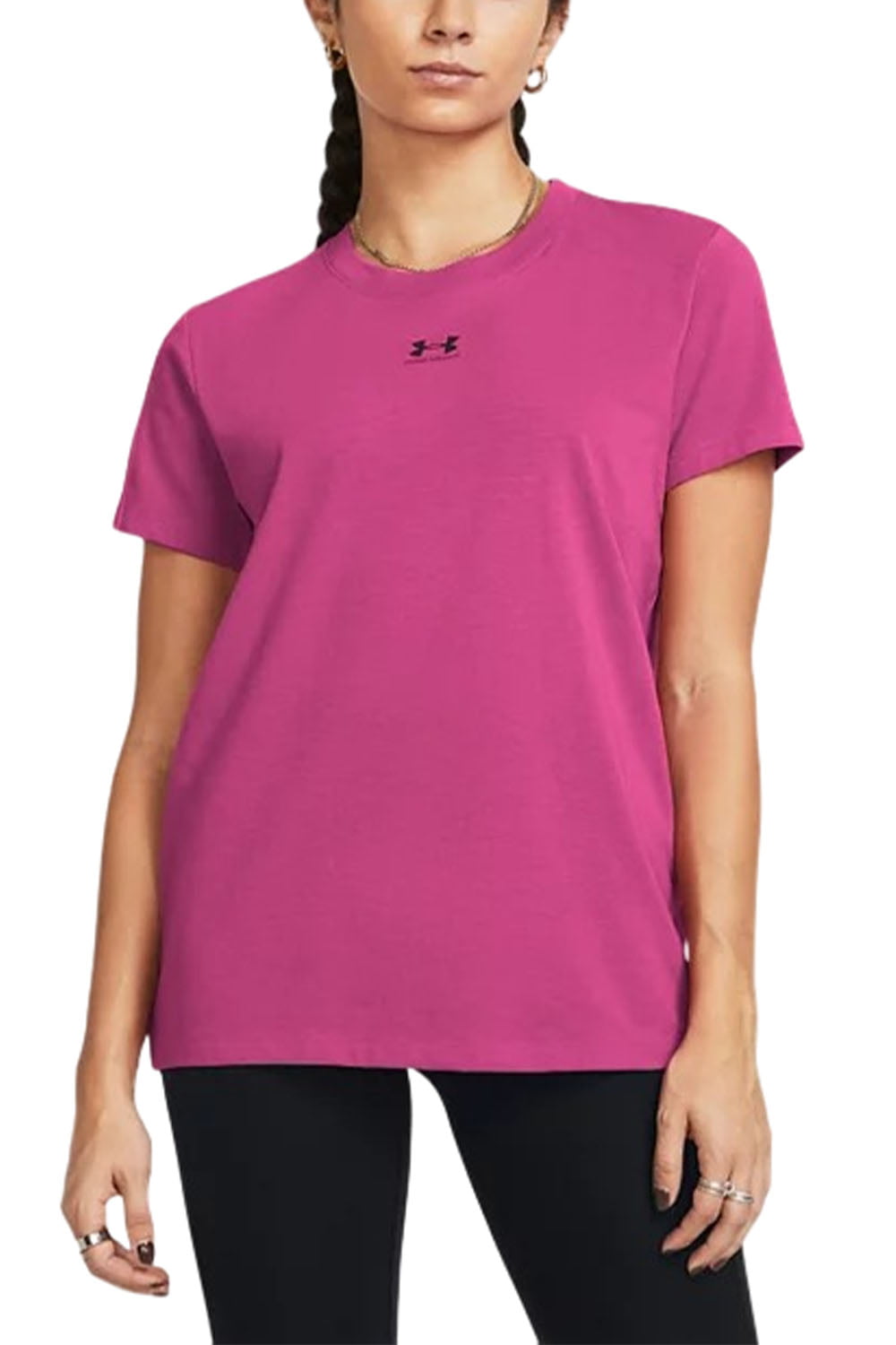  Γυναικεία Μπλούζα UNDER ARMOUR 1383648-686 Φούξια 2025