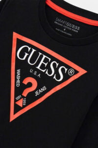 Παιδική Μπλούζα Για Αγόρι GUESS N84I24K8HM0-JBLK Μαύρο