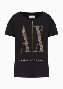 Γυναικεία Μπλούζα ARMANI EXCHANGE 8NYTDXYJG3Z-18268 Μαύρο/Χρυσό