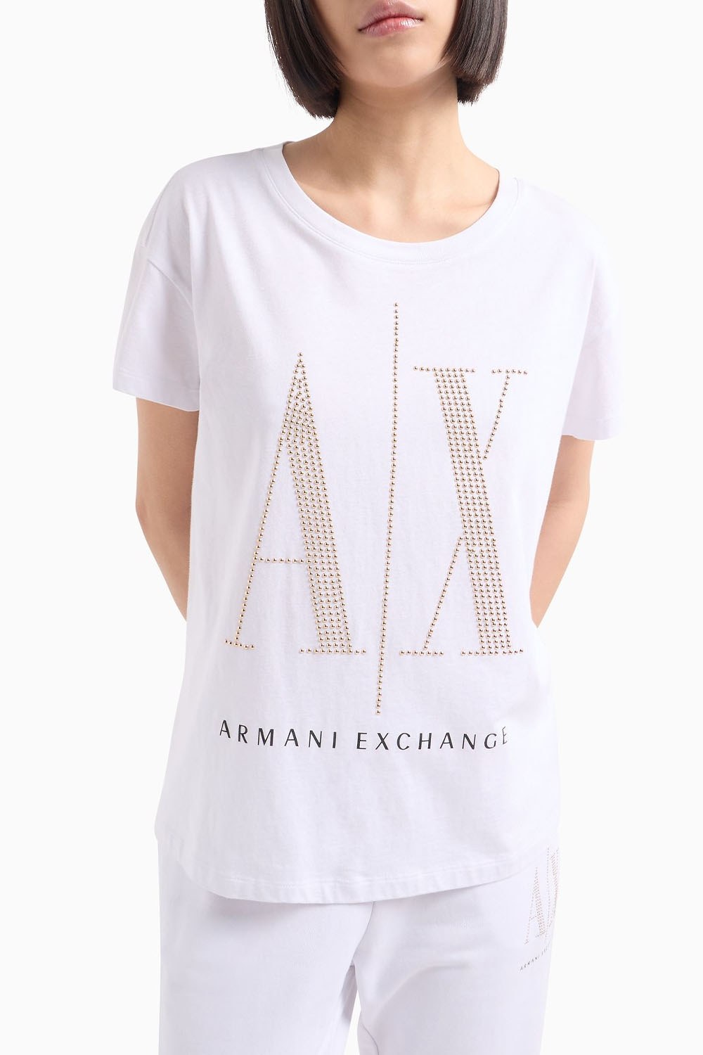  Γυναικεία Μπλούζα ARMANI EXCHANGE 8NYTDXYJG3Z-19130 Ασπρο 2025