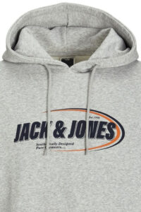 Ανδρικό Φούτερ Jack & Jones 12267547-Light Grey Melange ΓΚΡΙ ΑΝΟΙΧΤΟ