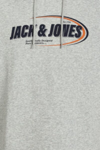 Ανδρικό Φούτερ Jack & Jones 12267547-Light Grey Melange ΓΚΡΙ ΑΝΟΙΧΤΟ