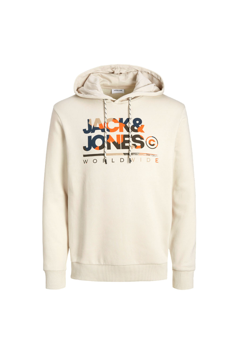 Ανδρικό Φούτερ Jack & Jones 12256821-Moonbeam Μπεζ