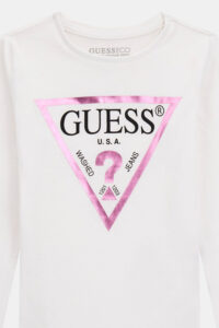 Παιδική Μπλούζα Για Κορίτσι GUESS K84I18K8HM0-A000 Άσπρο