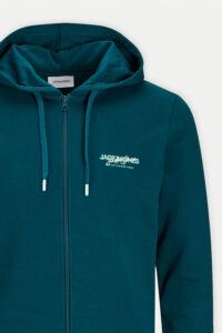 Ανδρική Ζακέτα Jack & Jones 12256847-Deep Teal Πετρόλ