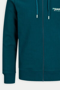 Ανδρική Ζακέτα Jack & Jones 12256847-Deep Teal Πετρόλ