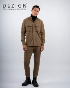 Ανδρικό Κοτλέ OVERSHIRT DEZIGN D-25114 Camel