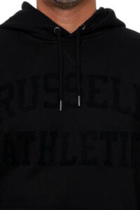 Ανδρική Μπλούζα Φούτερ RUSSELL ATHLETIC E24-607-2-099 Μαύρο