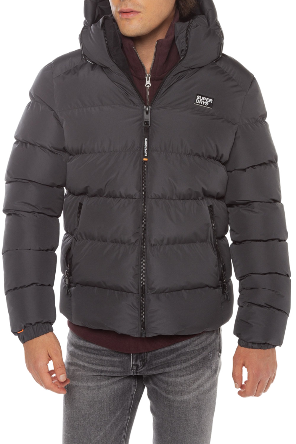 Ανδρικό Μπουφάν SUPERDRY M5011905A-PIJ ΑΝΘΡΑΚΙ