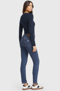 Γυναικείο Παντελόνι GUESS JEANS W4YA92D5CB2-M3DW Τζιν Σκούρο