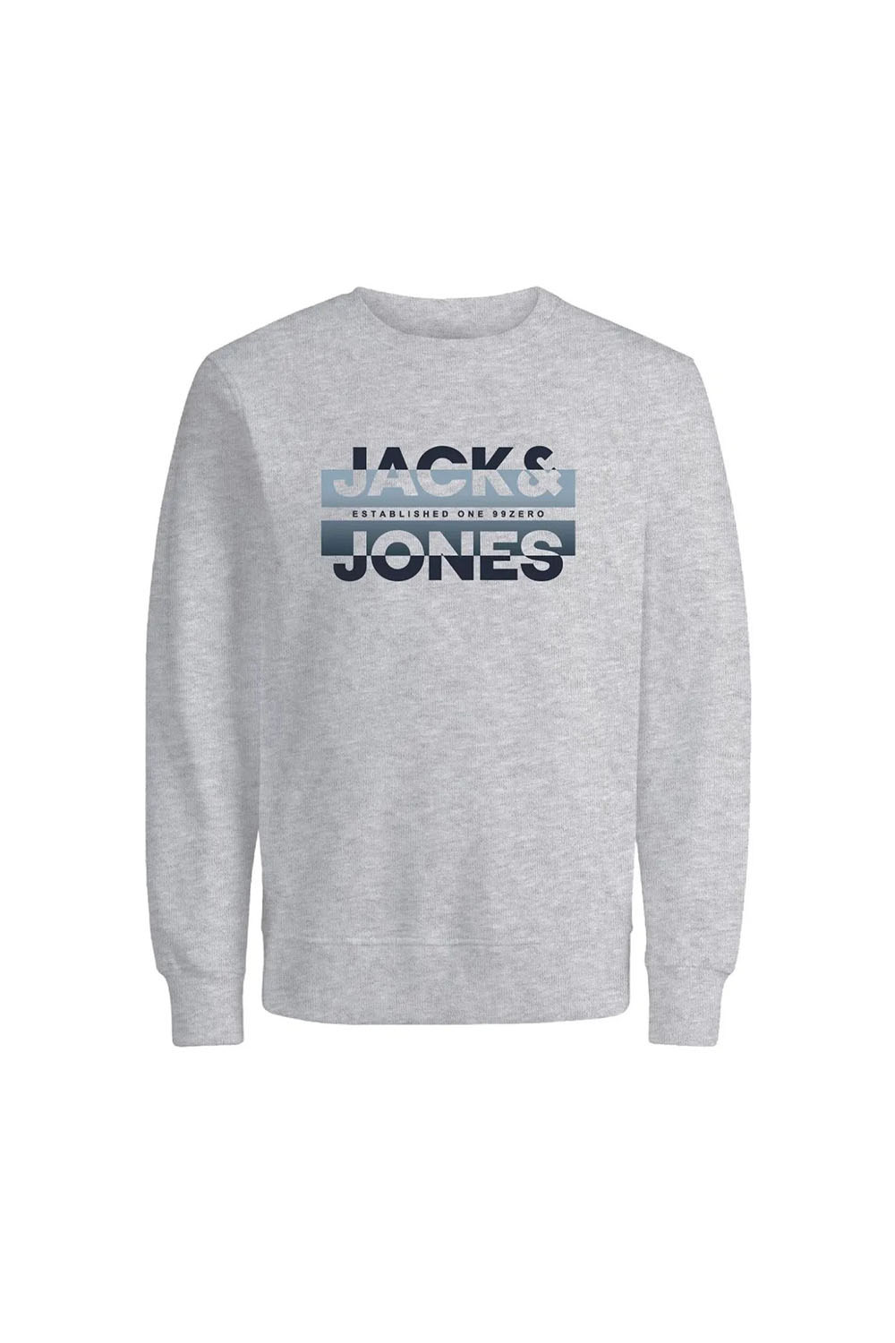 Ανδρικό Φούτερ Jack & Jones 12267544-Light Grey Melange ΓΚΡΙ ΑΝΟΙΧΤΟ