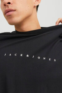 Ανδρική Μπλούζα Jack & Jones 12234746-Black Μαύρο