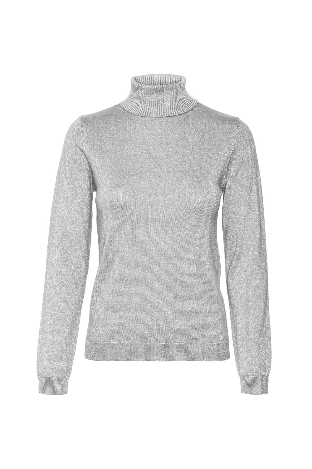  Γυναικεία Πλεκτή Μπλούζα VERO MODA 10317985-Light Grey Melange Ασημί 2025