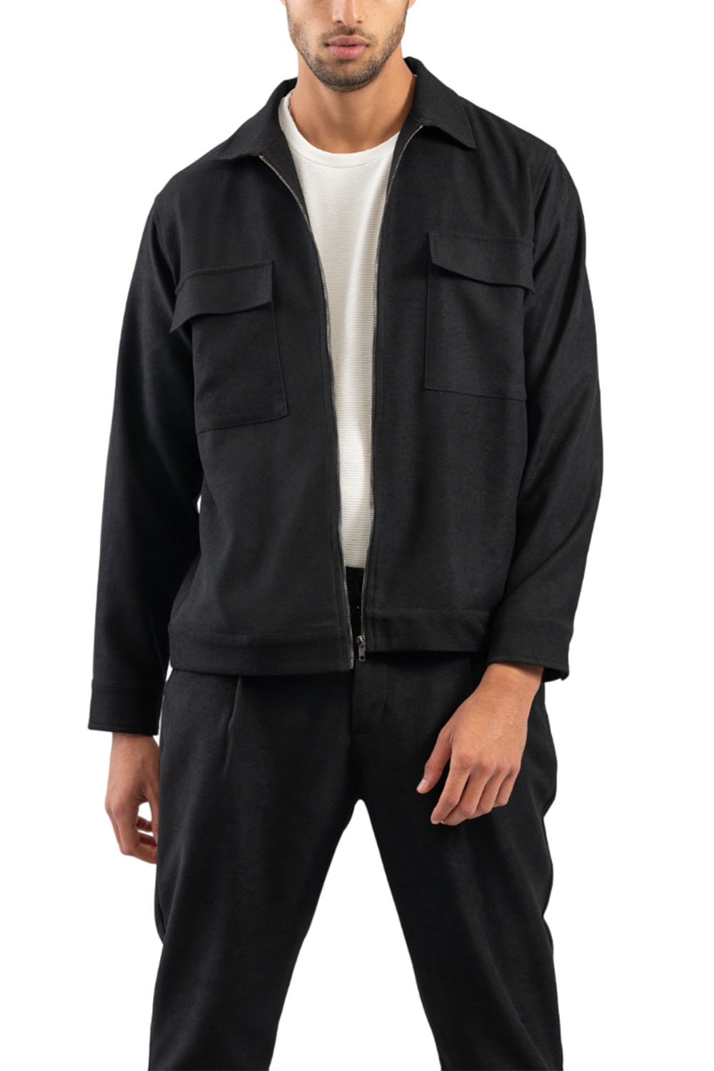 Ανδρικό OVERSHIRT VITTORIO ARTIST 300-2425-VIETTI-Black Μαύρο