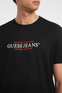 Ανδρική Μπλούζα GUESS JEANS M4YI42K8FQ4-JBLK Μαύρο