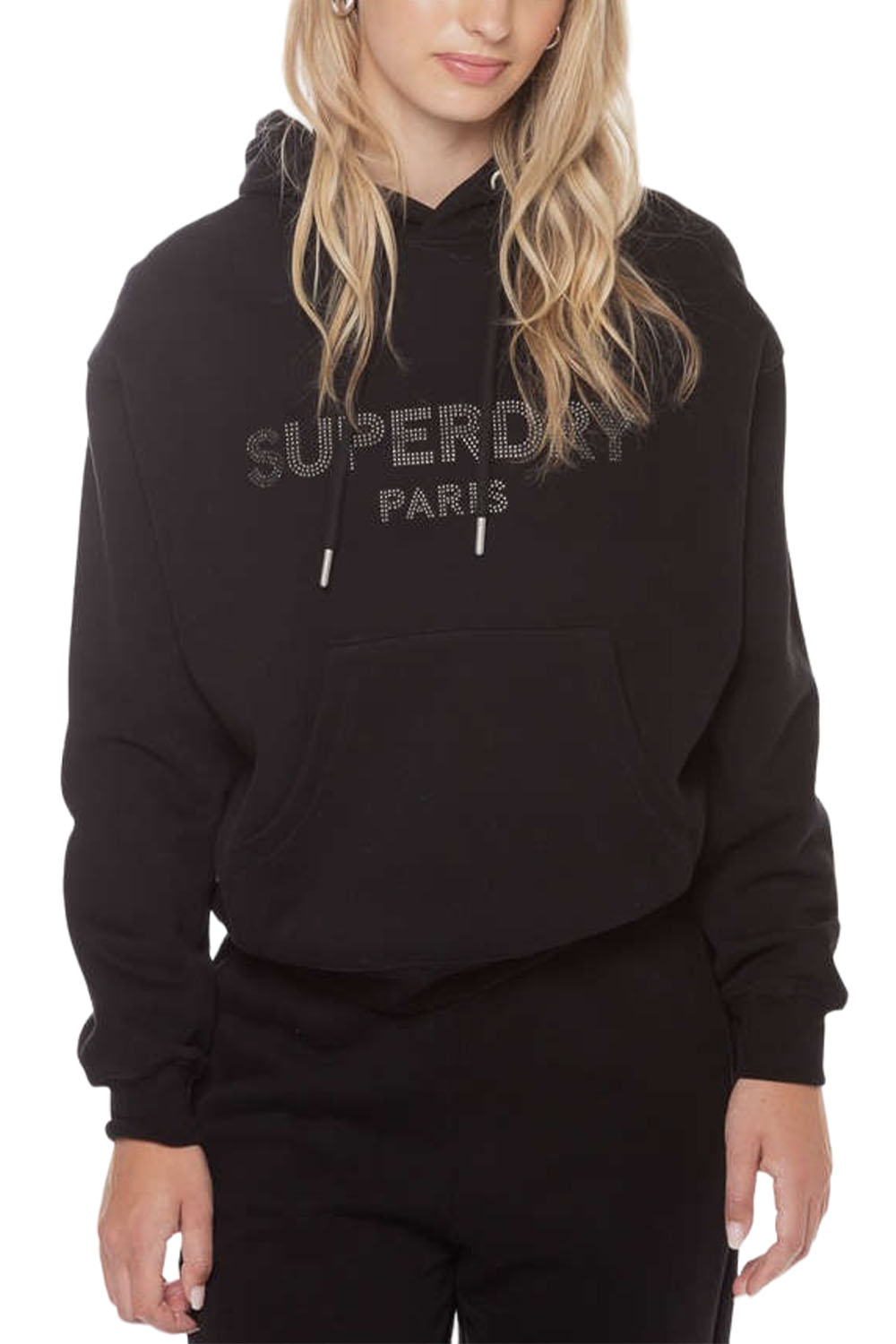  Γυναικεία Μπλούζα Φούτερ SUPERDRY W2012167A-02A Μαύρο 2025