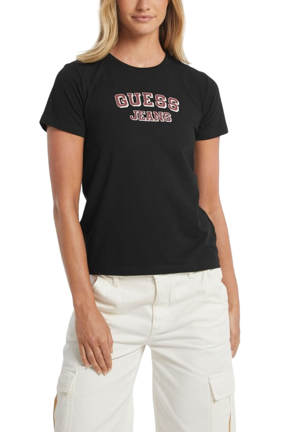  Γυναικεία Μπλούζα GUESS JEANS W4BI50J1314-JBLK Μαύρο 2025