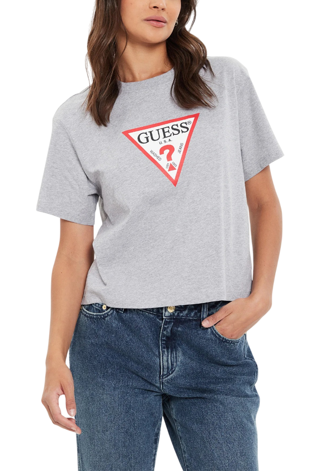  Γυναικεία Μπλούζα GUESS JEANS W4YI73K8HM0-H90Z Γκρί 2025