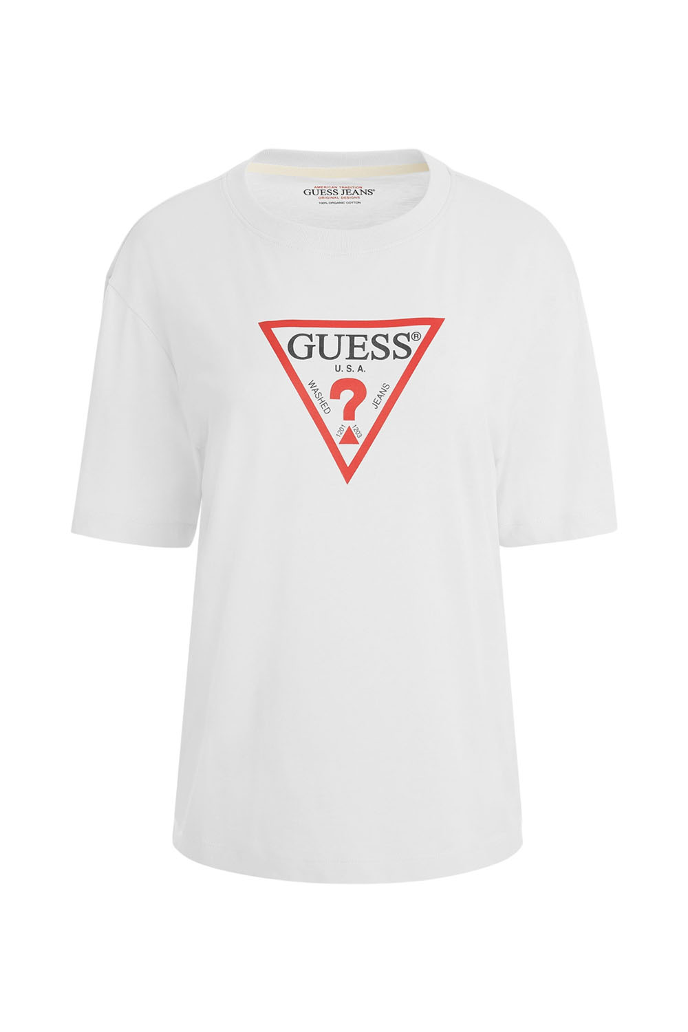 Γυναικεία Μπλούζα GUESS JEANS W4YI76K8HM0-G011 Άσπρο