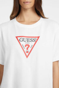 Γυναικεία Μπλούζα GUESS JEANS W4YI76K8HM0-G011 Άσπρο