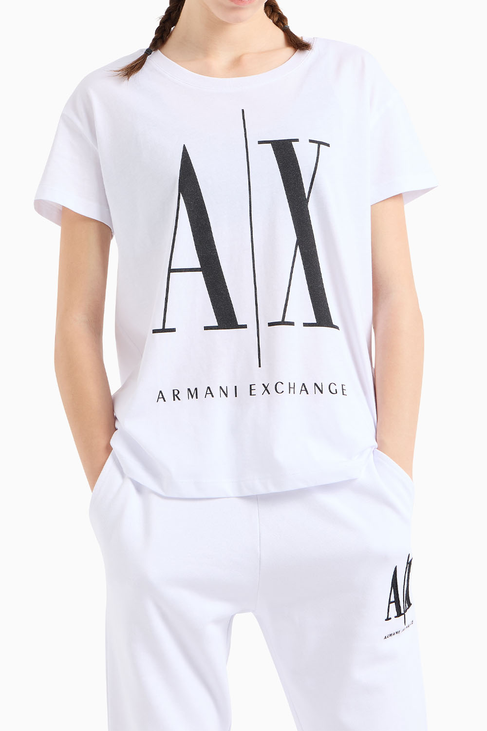  Γυναικεία Μπλούζα ARMANI EXCHANGE 8NYTCXYJG3Z-5100 Ασπρο 2025