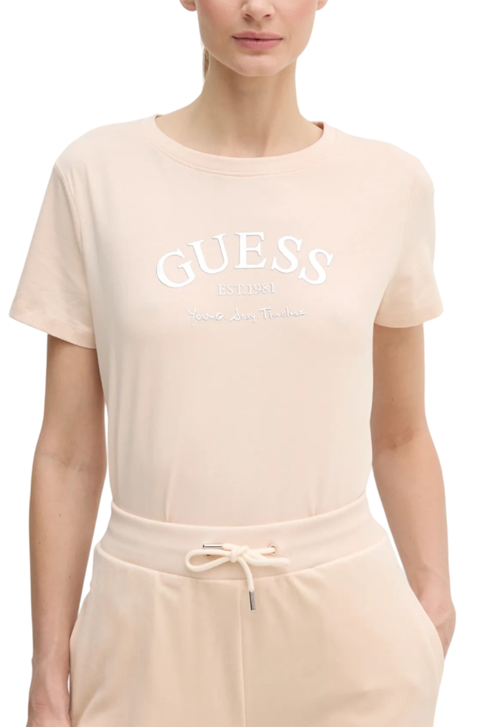  Γυναικεία Μπλούζα GUESS V5RI16J1314-G6O1 Σομόν 2025