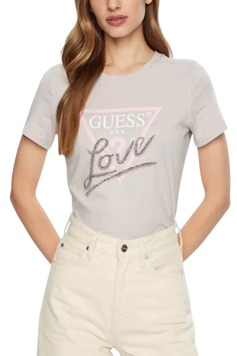  Γυναικεία Μπλούζα GUESS W5RI10I3Z14-G9C2 Γκρί 2025